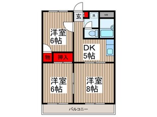 ガーデンヒルズの物件間取画像